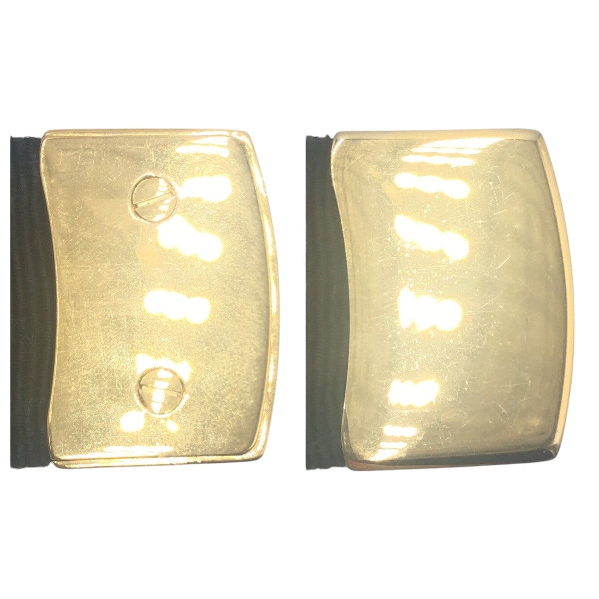 Salvatore Ferragamo サルヴァトーレフェラガモ ブラック 黒 ゴールド コットン / メタル 2602S ベルト  レディース