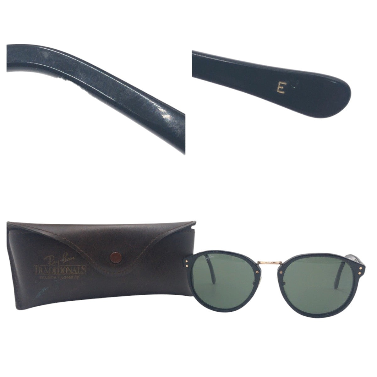 Ray-Ban レイバン ヴィンテージ トラディショナル ボシュロム B&L ブラック 黒 プラスチック / メタル STYLE P 52□19 サングラス ウェリントン  メンズ