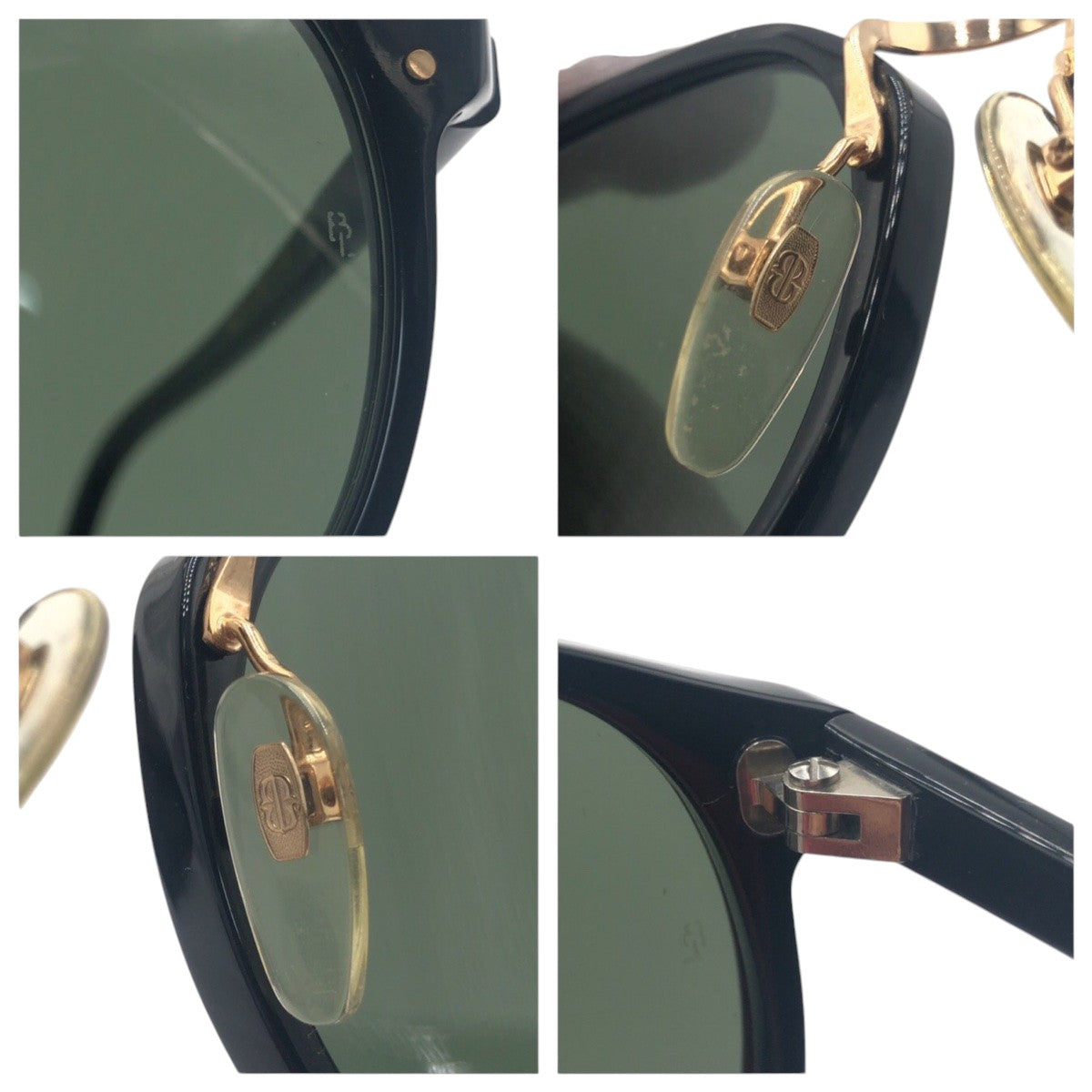 Ray-Ban レイバン ヴィンテージ トラディショナル ボシュロム B&L ブラック 黒 プラスチック / メタル STYLE P 52□19 サングラス ウェリントン  メンズ
