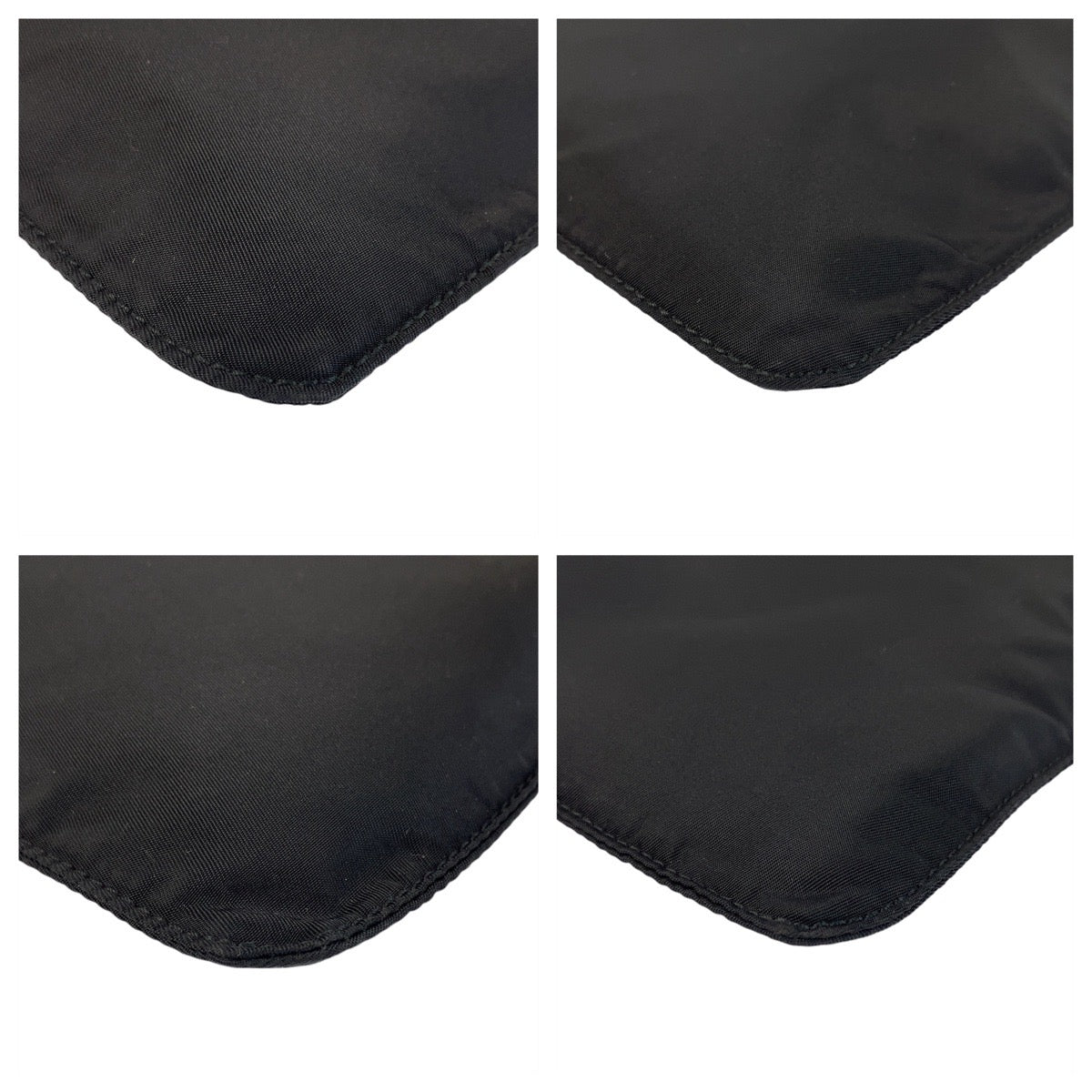 PRADA Tessuto Triangle Logo Plate Black Silver Hardware Nylon Crossbody Shoulder Bag Messenger Bag Men's