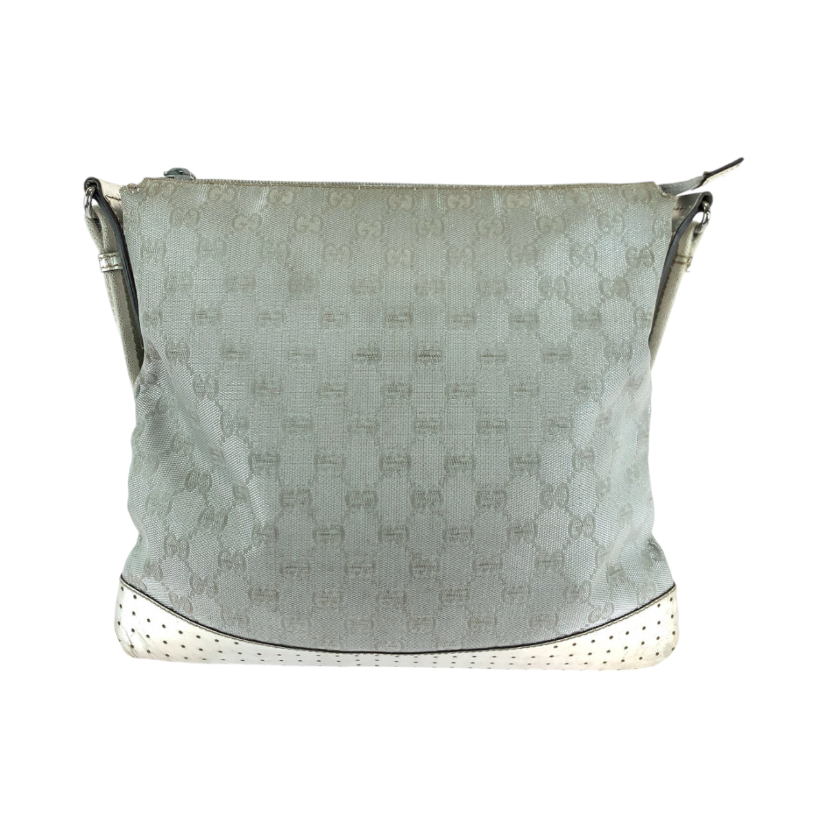 13901
GUCCI グッチ シルバー シルバー金具 GGキャンバス / エナメル 145857 ショルダーバッグ メッセンジャーバッグ  レディース AB18