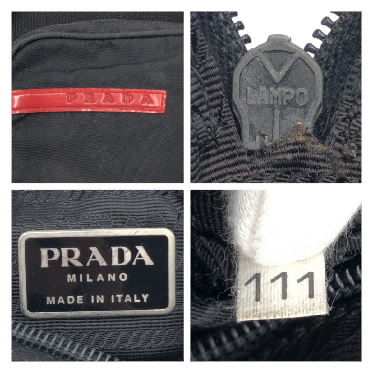 14378
PRADA プラダ プラダスポーツ ブラック 黒 ナイロン B8674 ショルダーバッグ ポシェット 男女兼用  メンズ ABP34