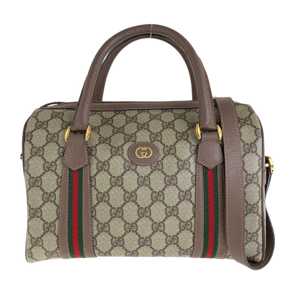 GUCCI グッチ シェリーライン ブラウン ゴールド金具 GGスプリームキャンバス / レザー 002 115 6697 ハンドバッグ ショルダーバッグ 2way  レディース