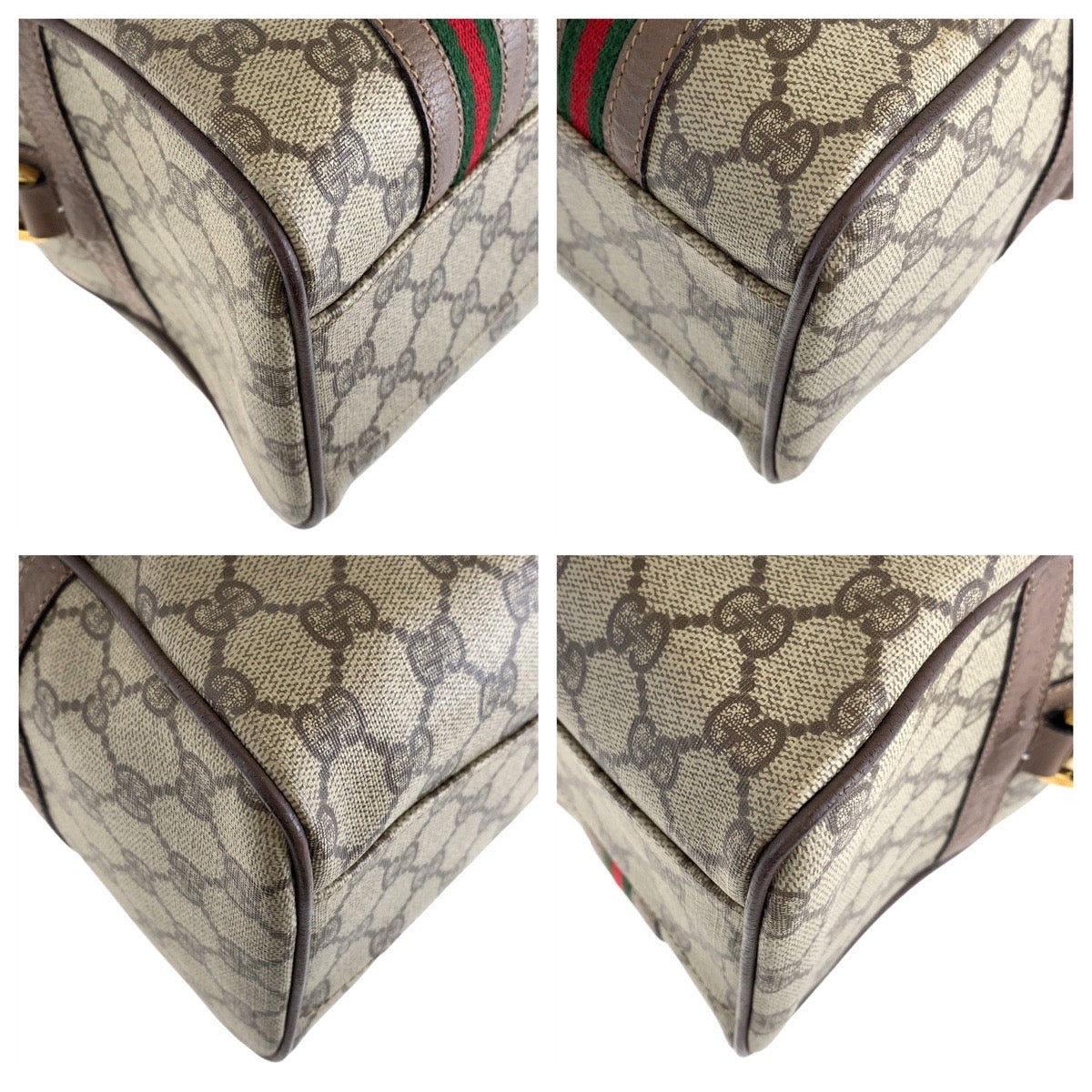 GUCCI グッチ シェリーライン ブラウン ゴールド金具 GGスプリームキャンバス / レザー 002 115 6697 ハンドバッグ ショルダーバッグ 2way  レディース