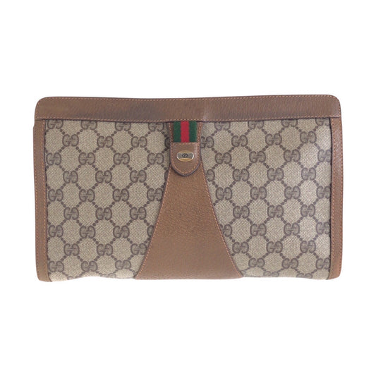 14383
GUCCI グッチ オールドグッチ シェリーライン GGスプリームキャンバス / レザー 89 01 033 クラッチバッグ セカンドバッグ 男女兼用  レディース