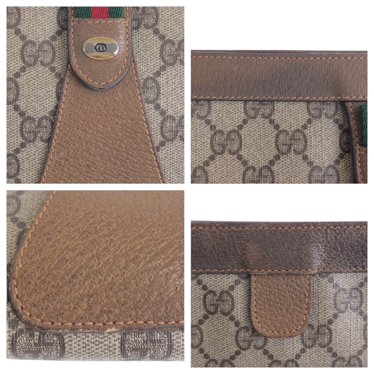 14383
GUCCI グッチ オールドグッチ シェリーライン GGスプリームキャンバス / レザー 89 01 033 クラッチバッグ セカンドバッグ 男女兼用  レディース