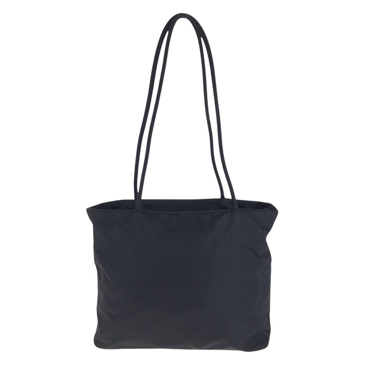 13904
PRADA プラダ テスート 三角ロゴプレート ブラック 黒 シルバー金具 ナイロン トートバッグ ショルダーバッグ  レディース