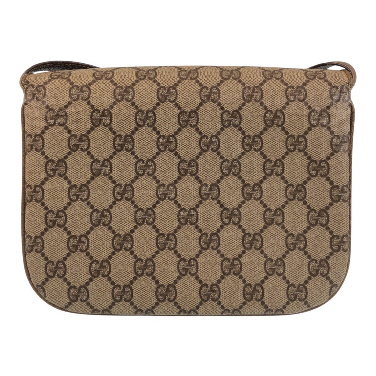 13906
GUCCI グッチ ヴィンテージ オールドグッチ ブラウン ゴールド金具 GGスプリームキャンバス / レザー 001 406 1780 斜め掛け ショルダーバッグ メッセンジャーバッグ  レディース