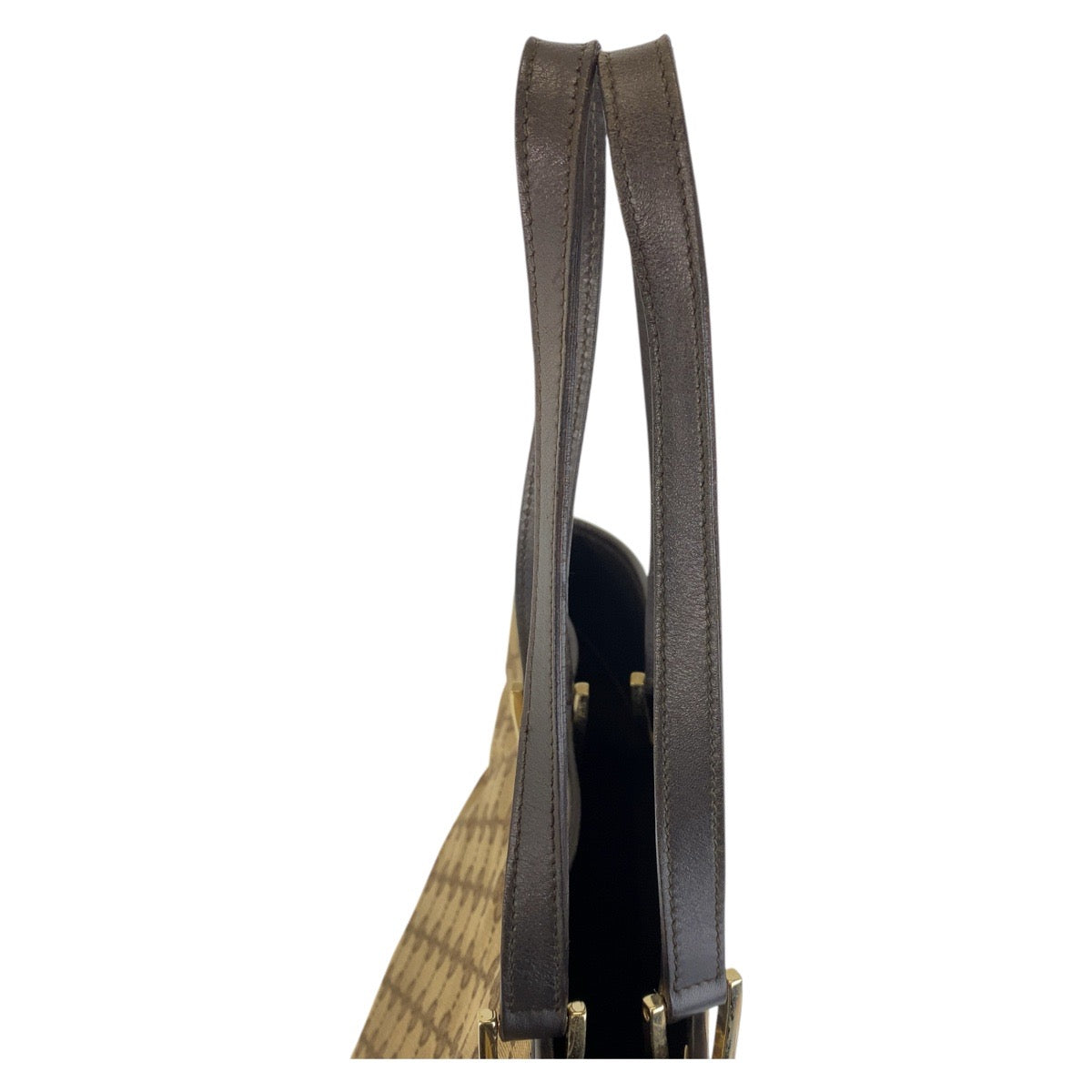 14388
GUCCI グッチ ベージュ ブラウン ゴールド金具 GGキャンバス / レザー 002 1098 トートバッグ ショルダーバッグ  レディース