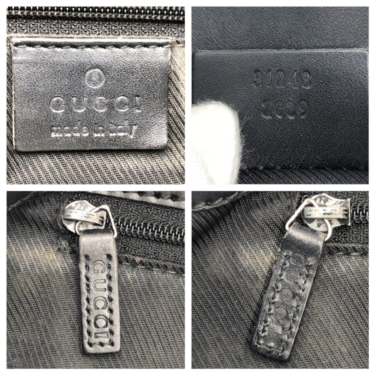 GUCCI グッチ GG柄 ブラック 黒 GGキャンバス 31243 トートバッグ ショルダーバッグ ハンドバッグ  レディース B21