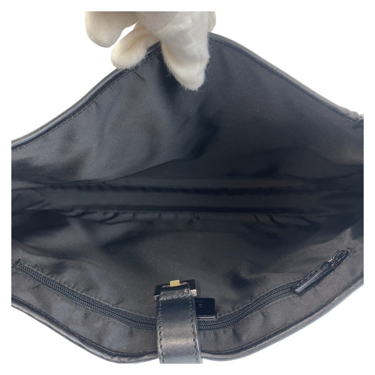 GUCCI グッチ ジャッキー ブラック 黒 シルバー金具 GGキャンバス / レザー 001 3306 ホーボー ショルダーバッグ  レディース