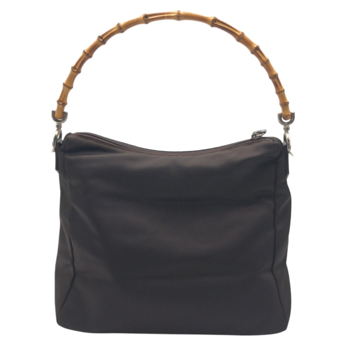 GUCCI グッチ バンブー ブラウン ポリエステル 000 0509 ハンドバッグ ショルダーバッグ ２WAY  レディース ABP19