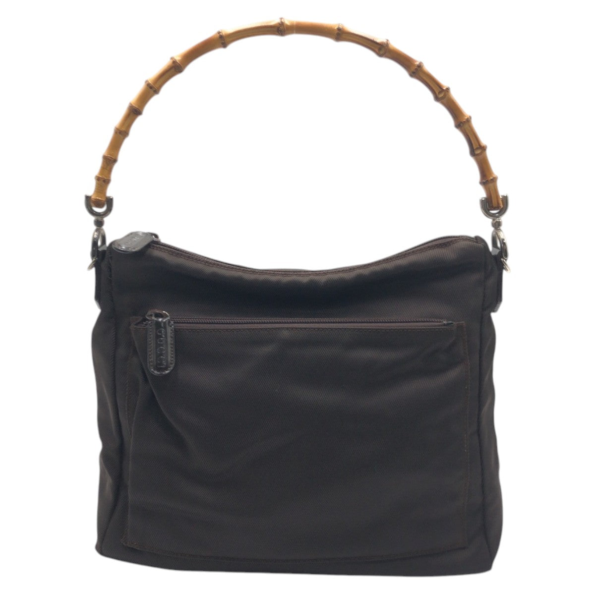 GUCCI グッチ バンブー ブラウン ポリエステル 000 0509 ハンドバッグ ショルダーバッグ ２WAY  レディース ABP19