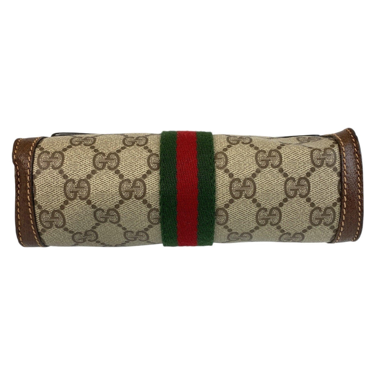 14391
GUCCI グッチ シェリーライン インターロッキング ブラウン ゴールド金具 PVC / レザー クラッチバッグ セカンドバッグ  レディース