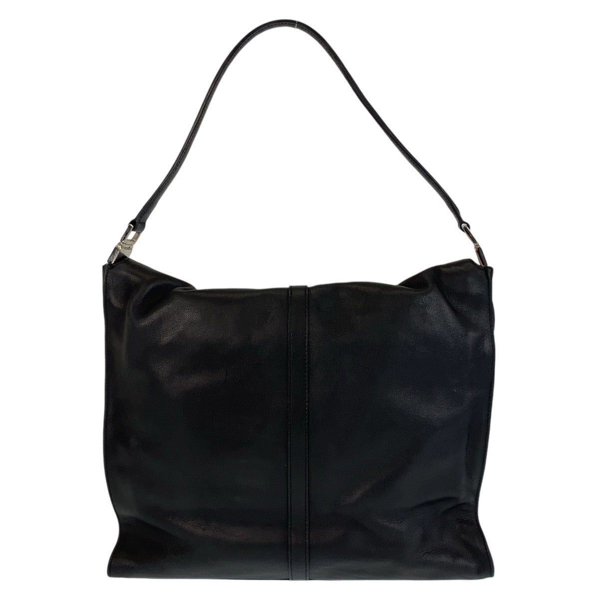 14394
GUCCI グッチ ジャッキー ブラック 黒 シルバー金具 レザー 001 3355 ショルダーバッグ  レディース