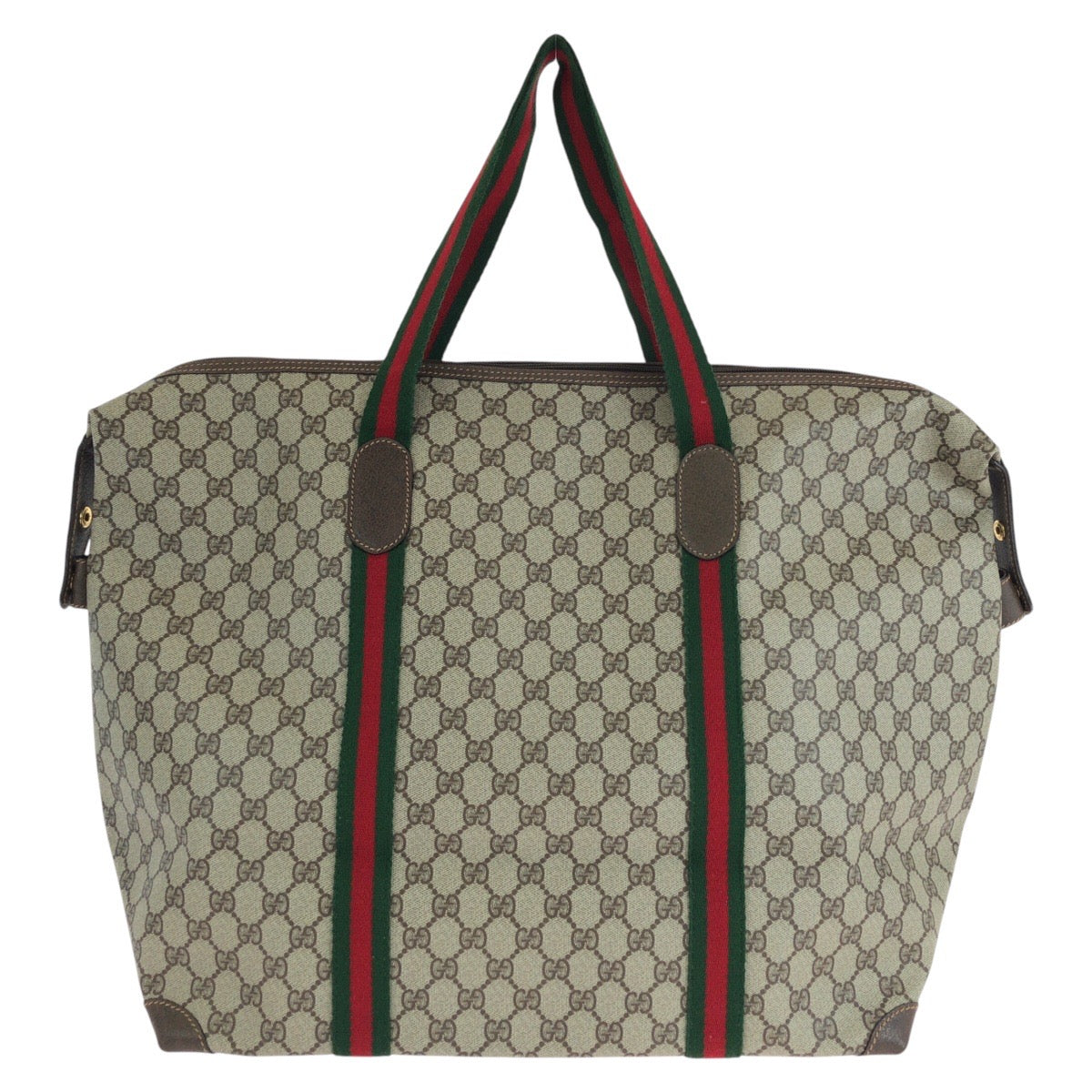 GUCCI グッチ ヴィンテージ オールドグッチ シェリーライン インターロッキング ブラウン ゴールド金具 GGスプリームキャンバス / レザー 012 39 6211 ボストンバッグ 男女兼用  レディース