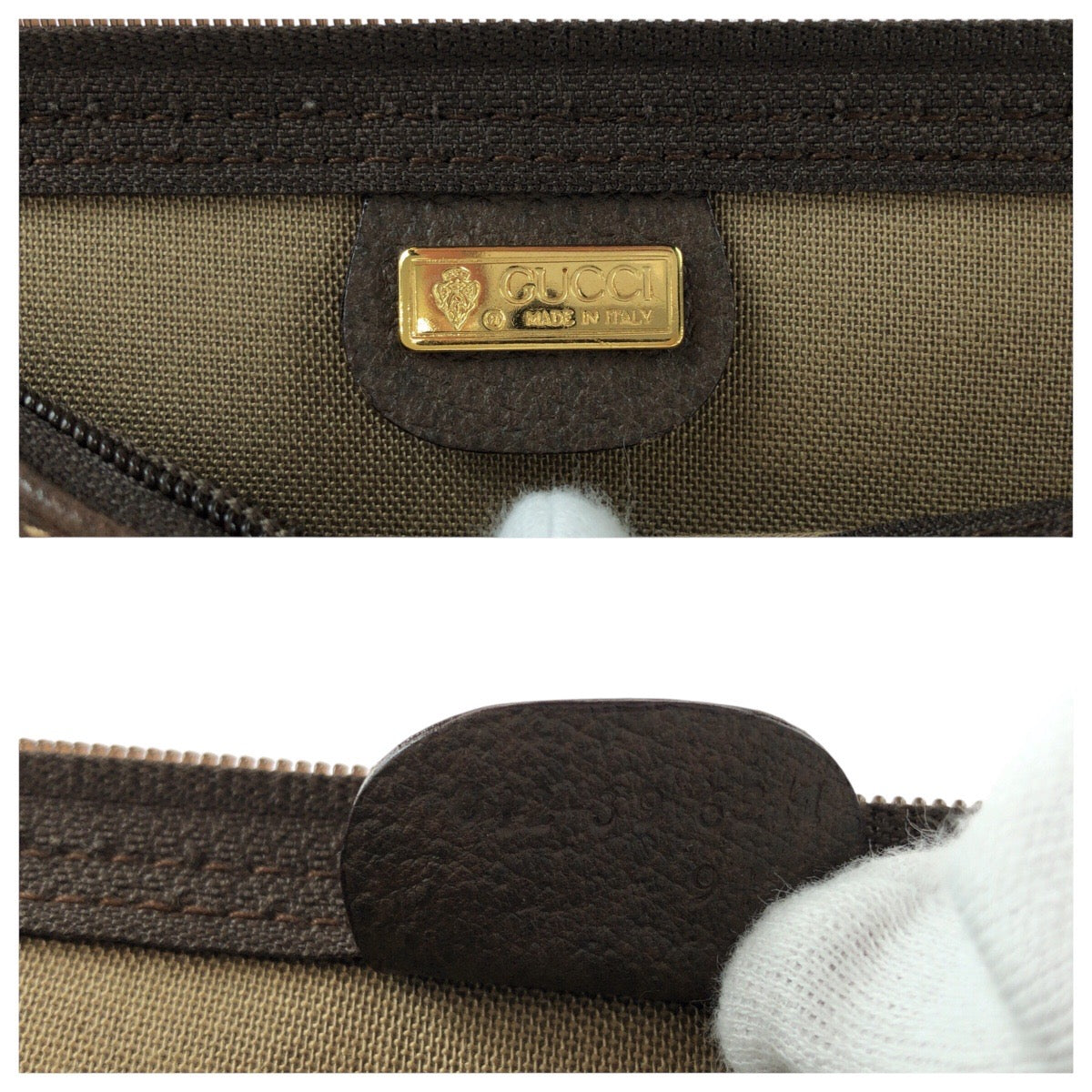 GUCCI グッチ ヴィンテージ オールドグッチ シェリーライン インターロッキング ブラウン ゴールド金具 GGスプリームキャンバス / レザー 012 39 6211 ボストンバッグ 男女兼用  レディース