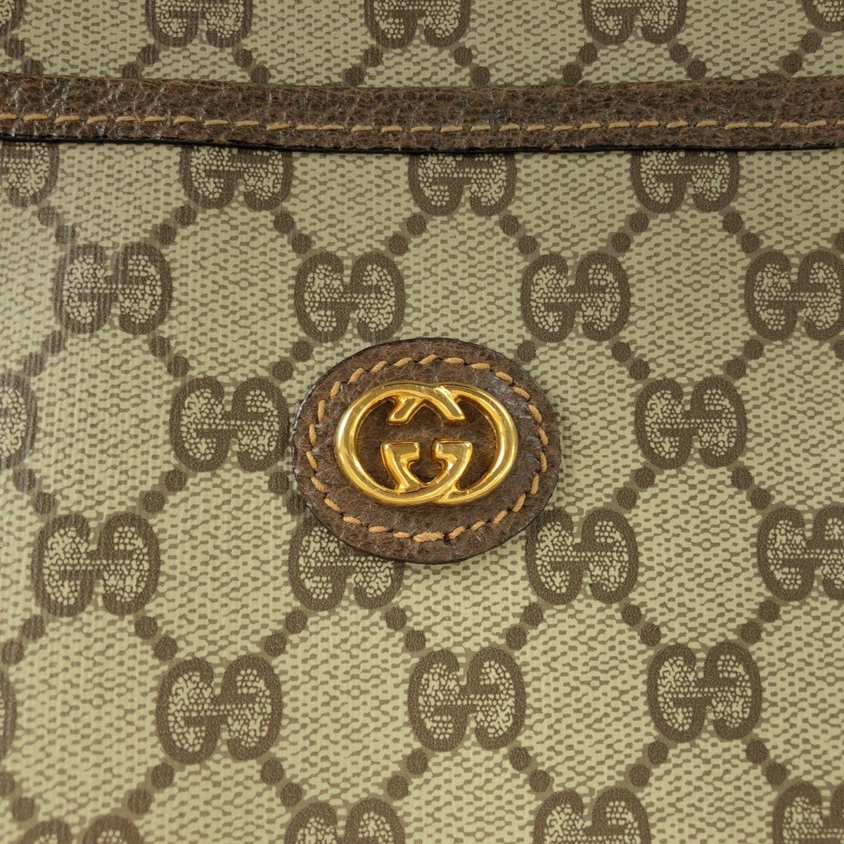 GUCCI グッチ ヴィンテージ オールドグッチ シェリーライン インターロッキング ブラウン ゴールド金具 GGスプリームキャンバス / レザー 012 39 6211 ボストンバッグ 男女兼用  レディース
