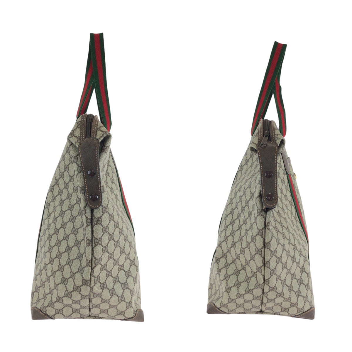 GUCCI グッチ ヴィンテージ オールドグッチ シェリーライン インターロッキング ブラウン ゴールド金具 GGスプリームキャンバス / レザー 012 39 6211 ボストンバッグ 男女兼用  レディース