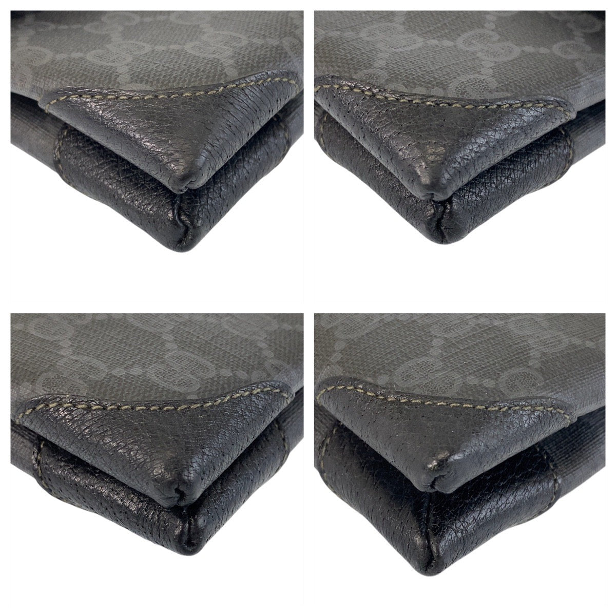 14395
GUCCI グッチ ブラック 黒 ゴールド金具 GGスプリームキャンバス / レザー 56 02 504 斜め掛け ショルダーバッグ メッセンジャーバッグ  レディース