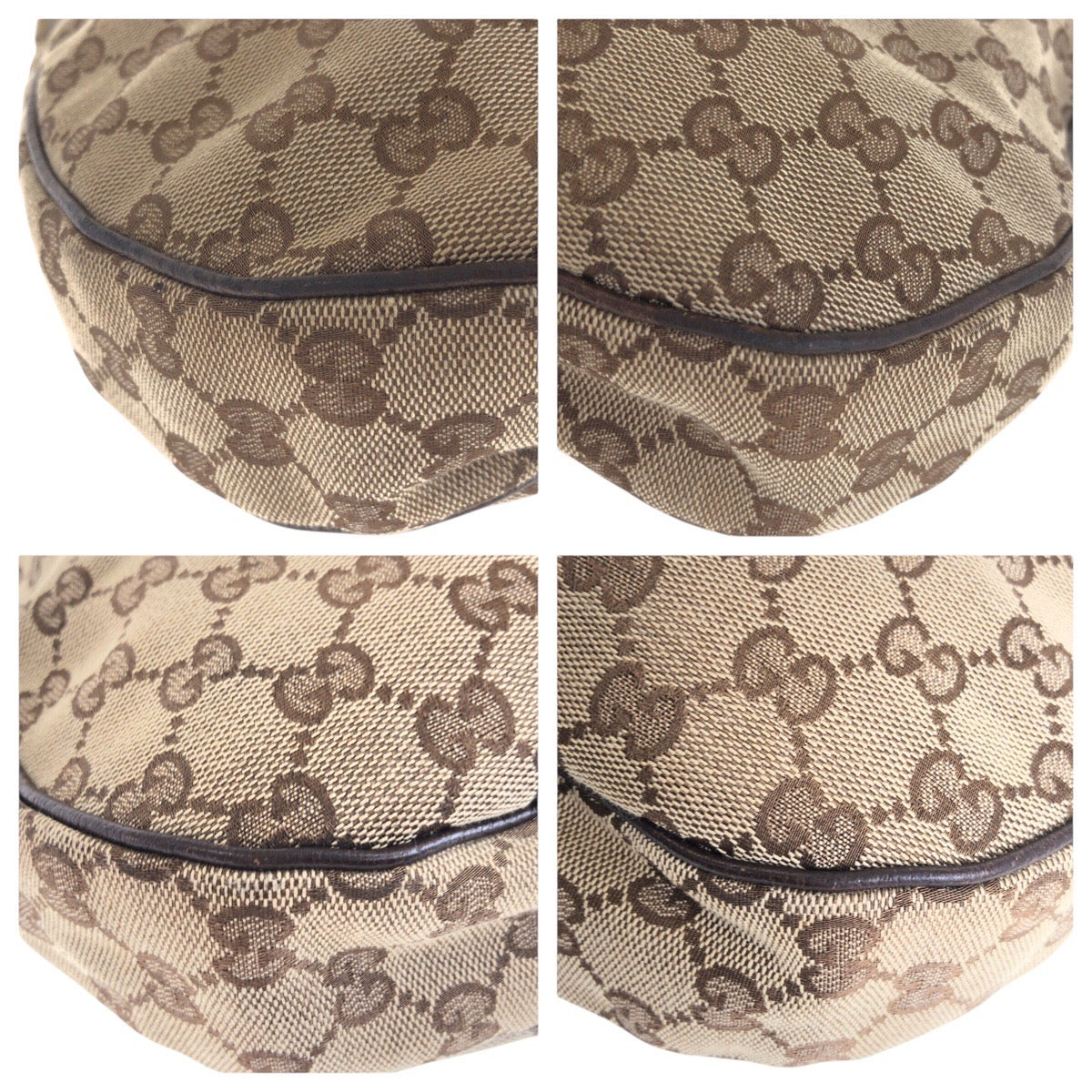14396
GUCCI グッチ ブラウン シルバー金具 GGキャンバス / レザー 122790 ブラウン ポシェット  レディース
