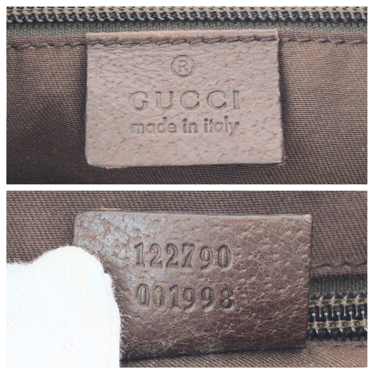 14396
GUCCI グッチ ブラウン シルバー金具 GGキャンバス / レザー 122790 ブラウン ポシェット  レディース