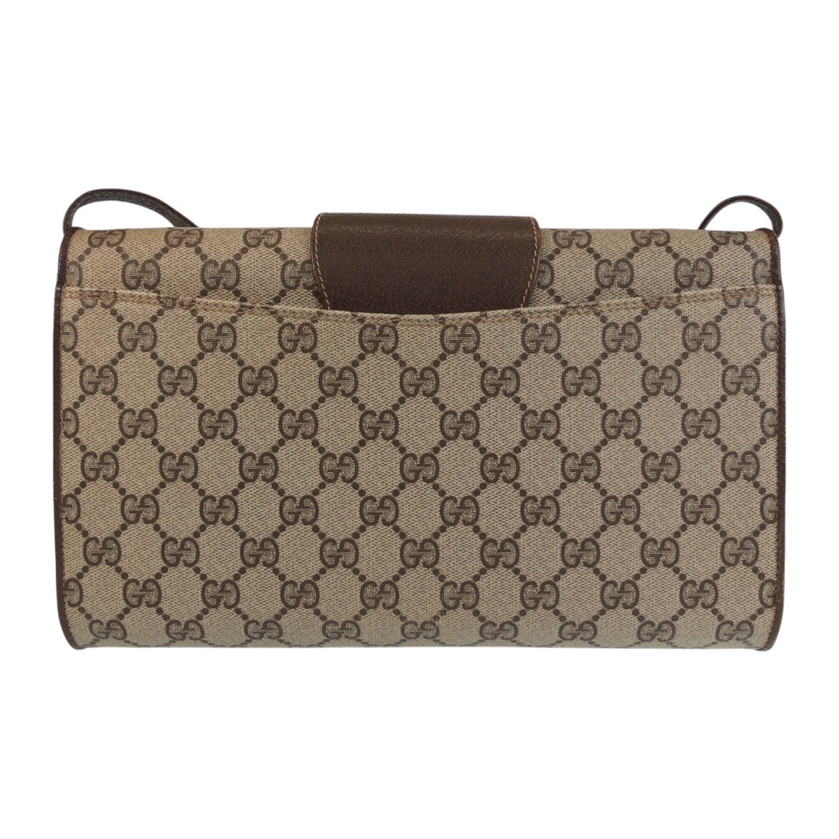 13912
GUCCI グッチ オールドグッチ ブラウン ゴールド金具 GGスプリームキャンバス / レザー 904 02 050 斜め掛け ショルダーバッグ ポシェット  レディース