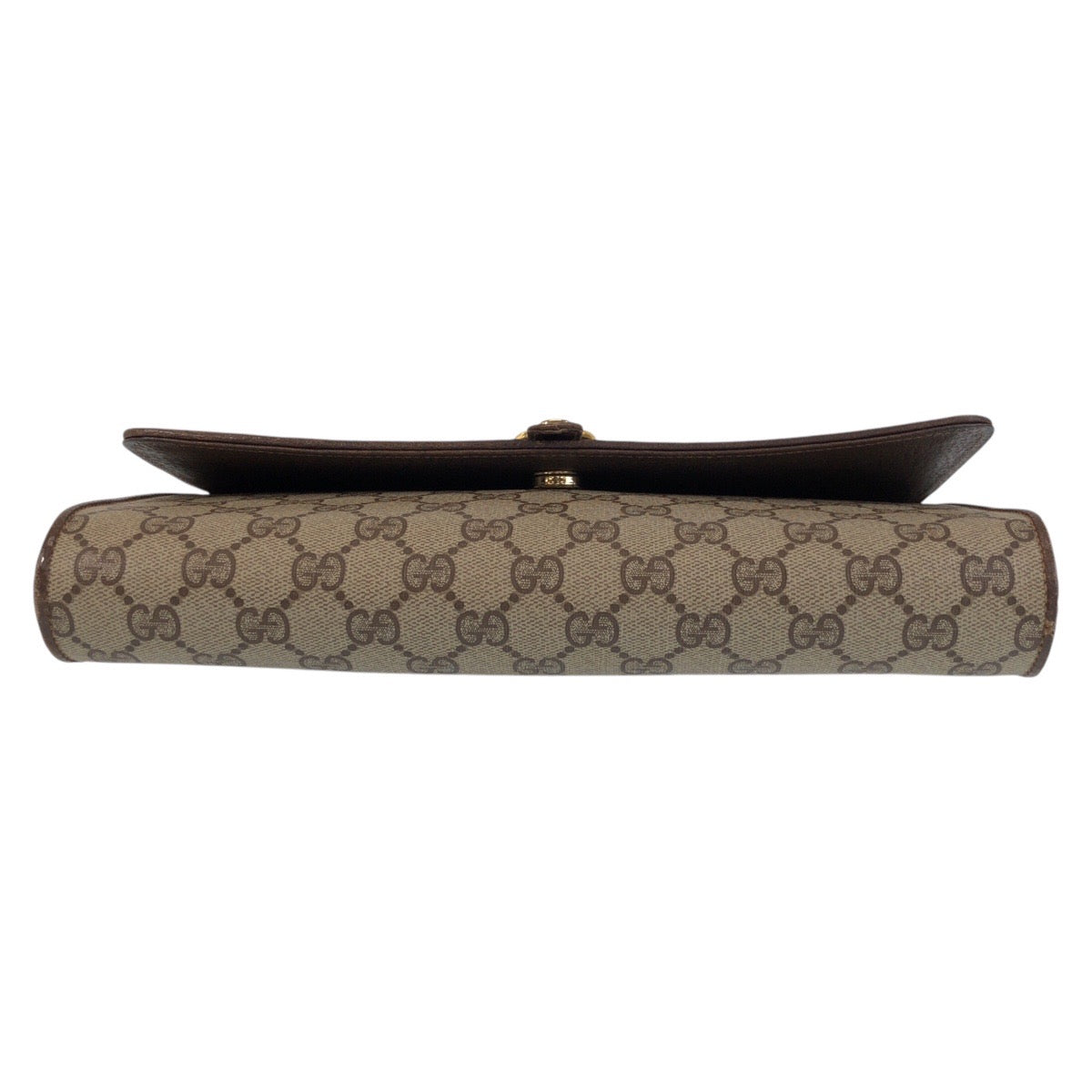 13912
GUCCI グッチ オールドグッチ ブラウン ゴールド金具 GGスプリームキャンバス / レザー 904 02 050 斜め掛け ショルダーバッグ ポシェット  レディース