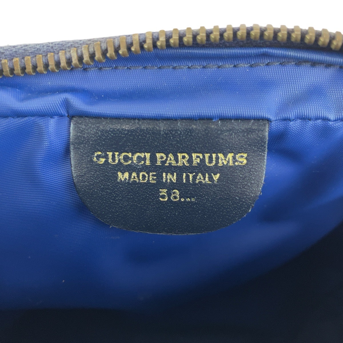 14403
GUCCI グッチ シェリーライン グレー ネイビー GGスプリームキャンバス / レザー クラッチバッグ セカンドバッグ  レディース