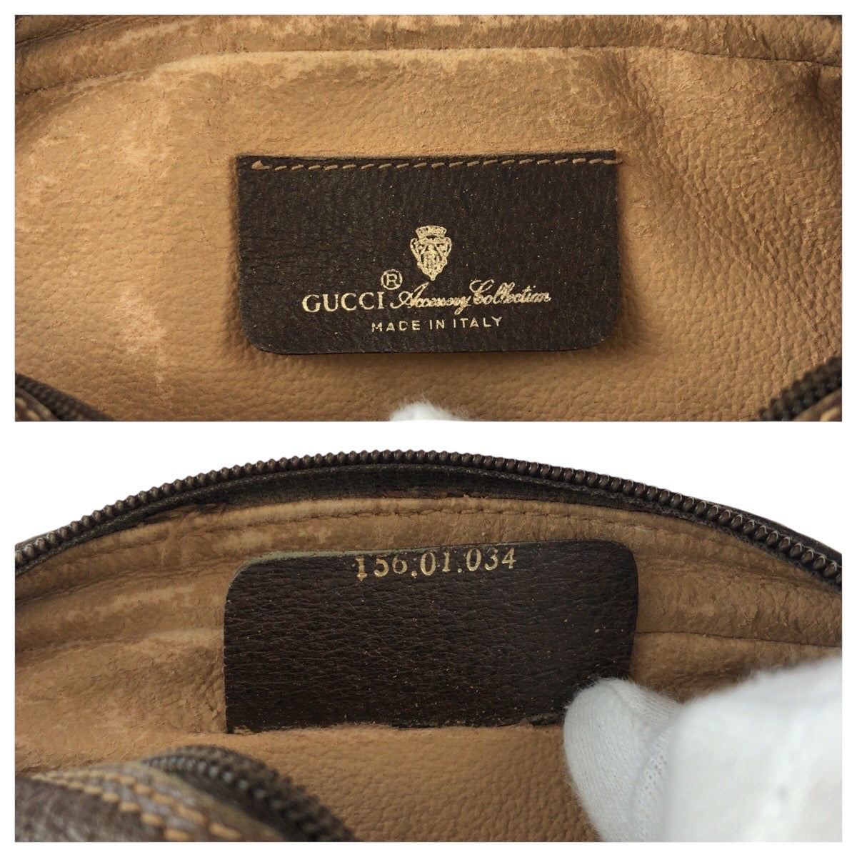 14405
GUCCI グッチ ヴィンテージ オールドグッチ シェリーライン インターロッキング ブラウン ゴールド金具 GGスプリームキャンバス / レザー 156 01 034 ポーチ セカンドバッグ 男女兼用  レディース