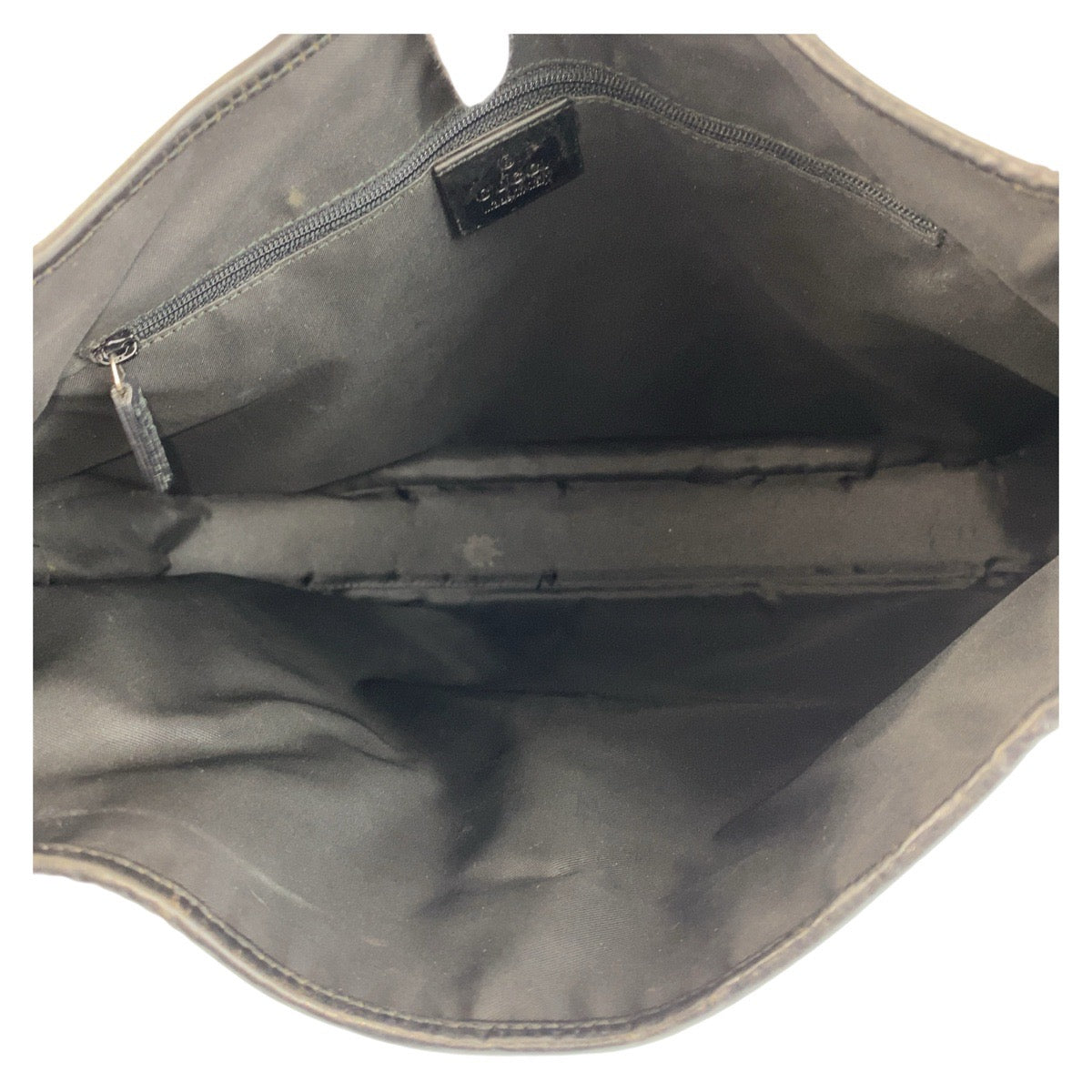 14406
GUCCI グッチ ジャッキー ブラック 黒 シルバー金具 GGキャンバス / レザー 001 3346 ホーボー ショルダーバッグ  レディース