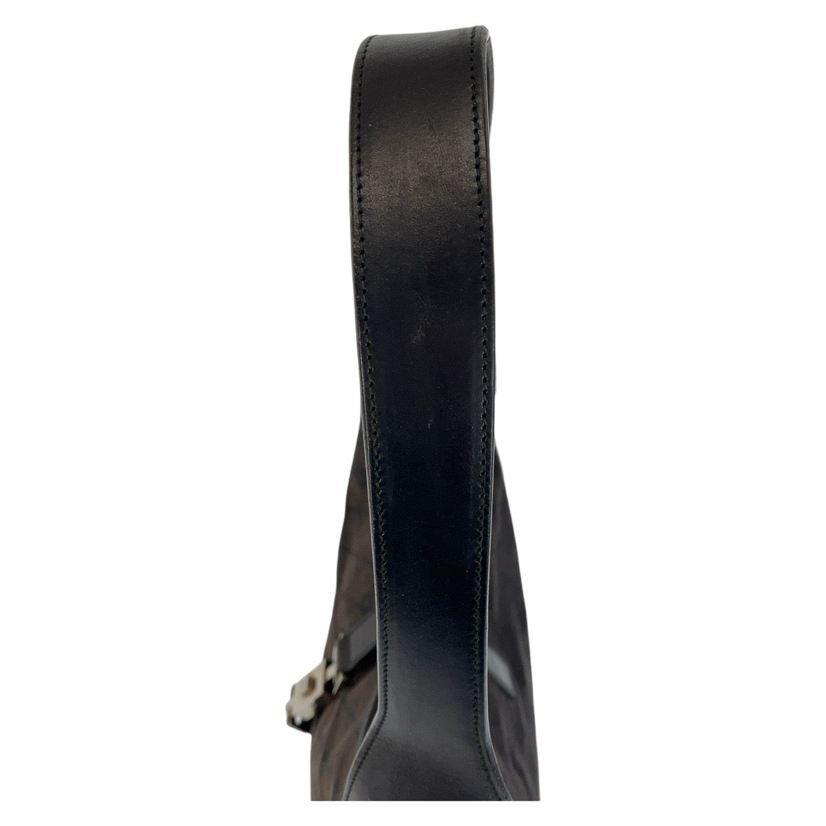 14406
GUCCI グッチ ジャッキー ブラック 黒 シルバー金具 GGキャンバス / レザー 001 3346 ホーボー ショルダーバッグ  レディース