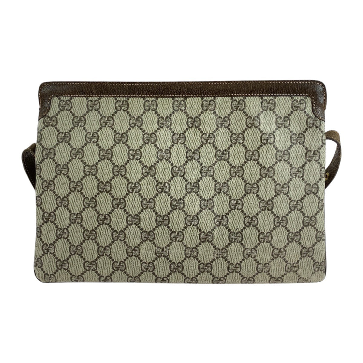 14407
GUCCI グッチ ヴィンテージ シェリーライン オールドグッチ ブラウン ゴールド金具 GGスプリームキャンバス / レザー 001 16 4035 斜め掛け ショルダーバッグ  レディース