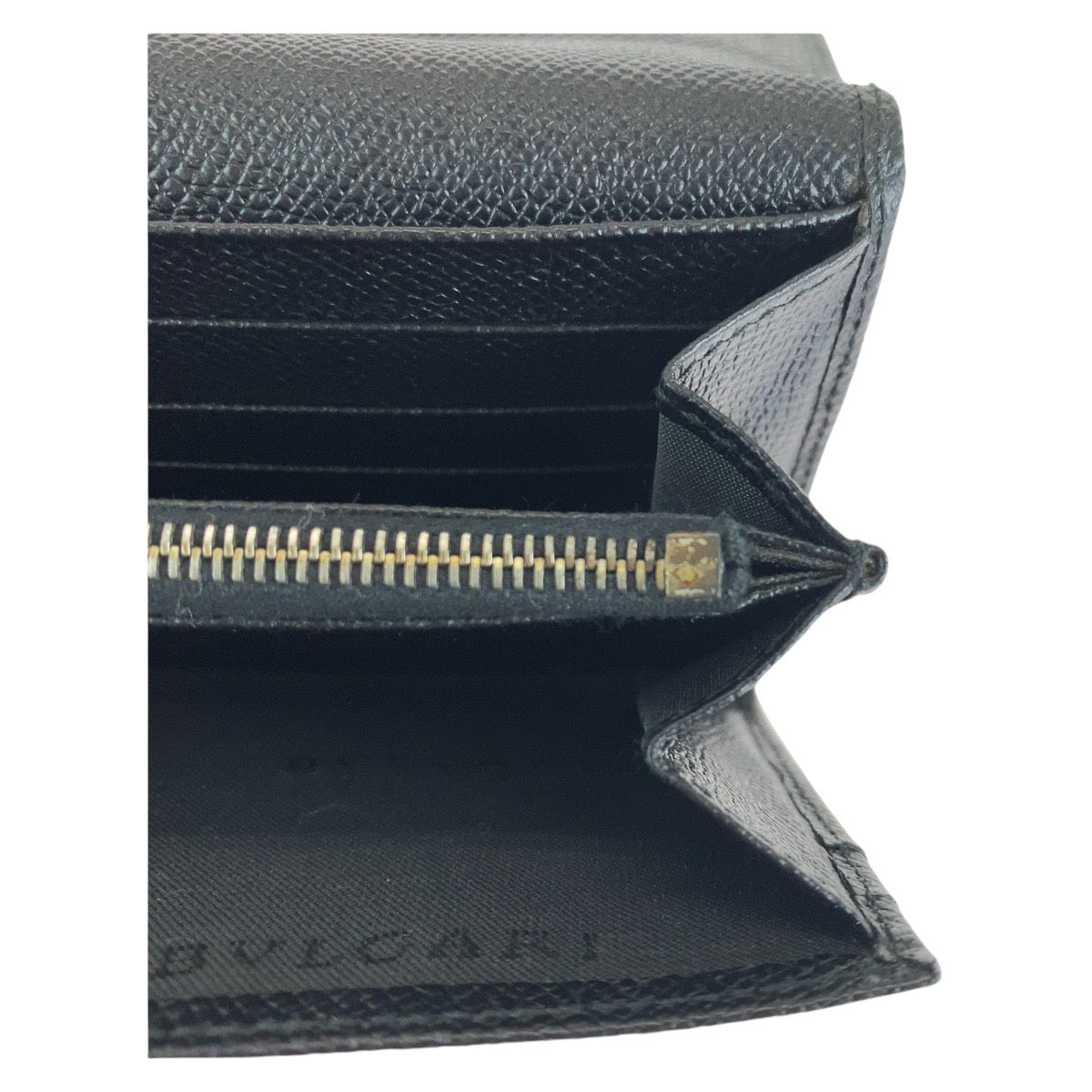 BVLGARI ブルガリ ブラック 黒 シルバー金具 レザー ロングウォレット  メンズ
