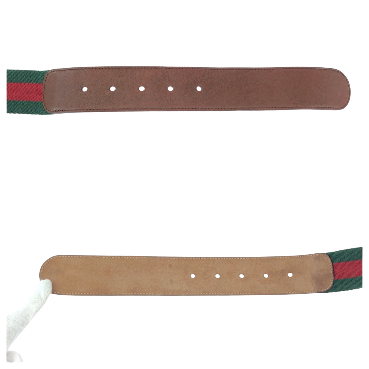 14409
GUCCI グッチ GGマーモント シェリーライン 75cm/30inc ブラウン レッド グリーン ゴールド金具 レザー 1476 ベルト バックル  メンズ