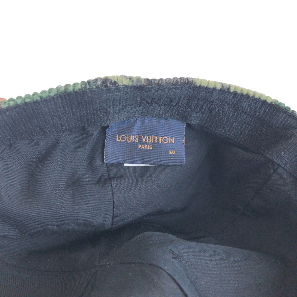 13917
LOUIS VUITTON ルイヴィトン カモ柄 キャスケット イージーフィット サイズ60 カーキ ゴールド金具 コットン MP2724 キャスケット 帽子  レディース