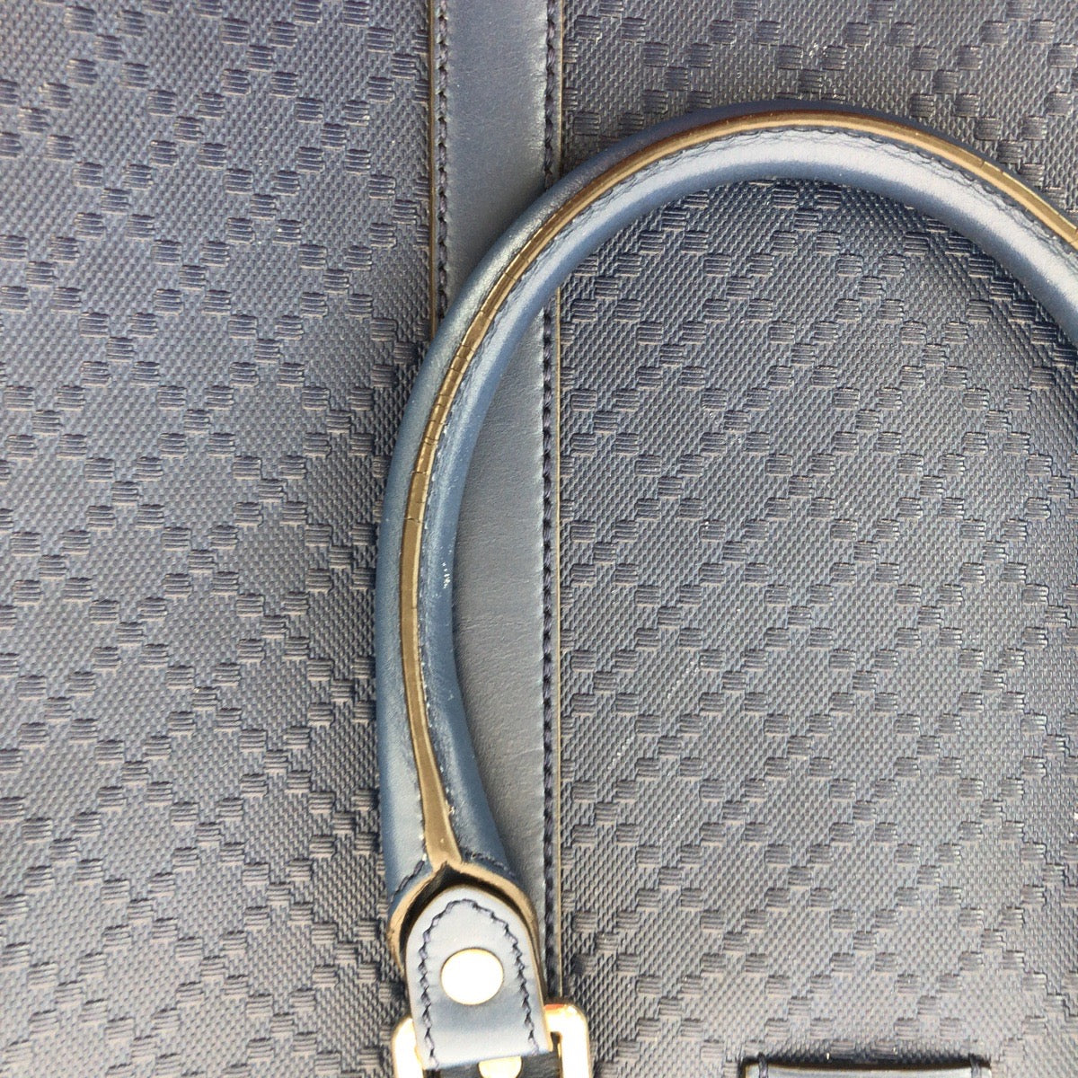 14410
GUCCI グッチ ディアマンテ ブルー ゴールド金具 レザー 353394 ビジネスバッグ ブリーフケース  メンズ