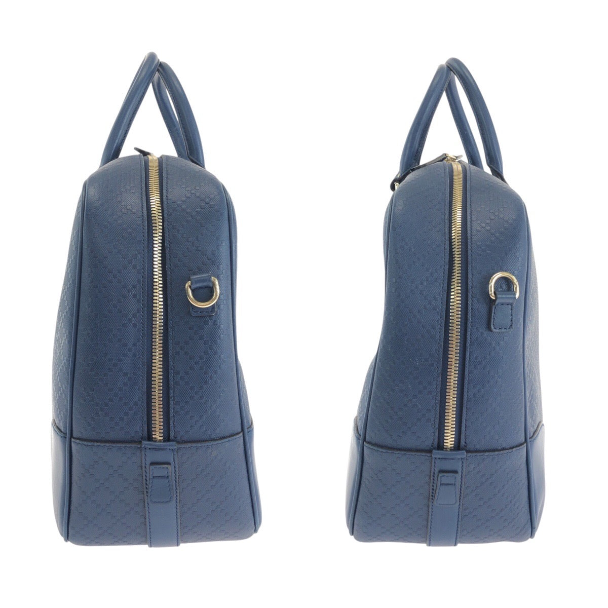 14410
GUCCI グッチ ディアマンテ ブルー ゴールド金具 レザー 353394 ビジネスバッグ ブリーフケース  メンズ