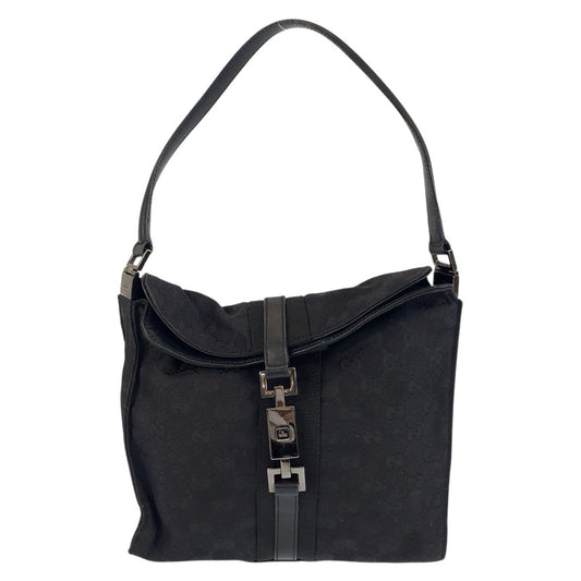 14416
GUCCI グッチ ジャッキー ブラック 黒 GGキャンバス / レザー 001 3734 ショルダーバッグ  レディース ABP20