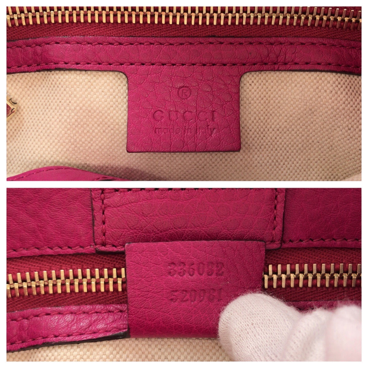 14419
GUCCI グッチ バンブー スモール ショッパー ピンク ゴールド金具 レザー 336032 トートバッグ ショルダーバッグ 2way  レディース