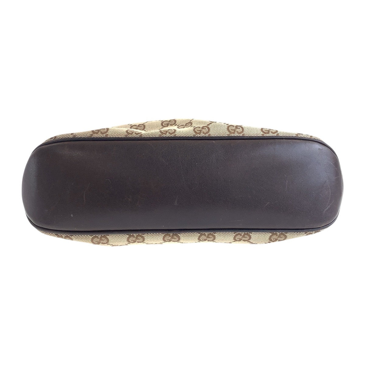 14422
GUCCI グッチ ブラウン ゴールド金具 GGキャンバス / レザー 109097 ショルダーバッグ ポシェット  レディース