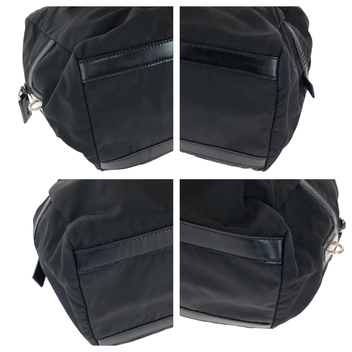 14424
PRADA プラダ テスート ロゴ ブラック 黒 シルバー金具 ナイロン BR3150 ボストンバッグ ショルダーバッグ  レディース