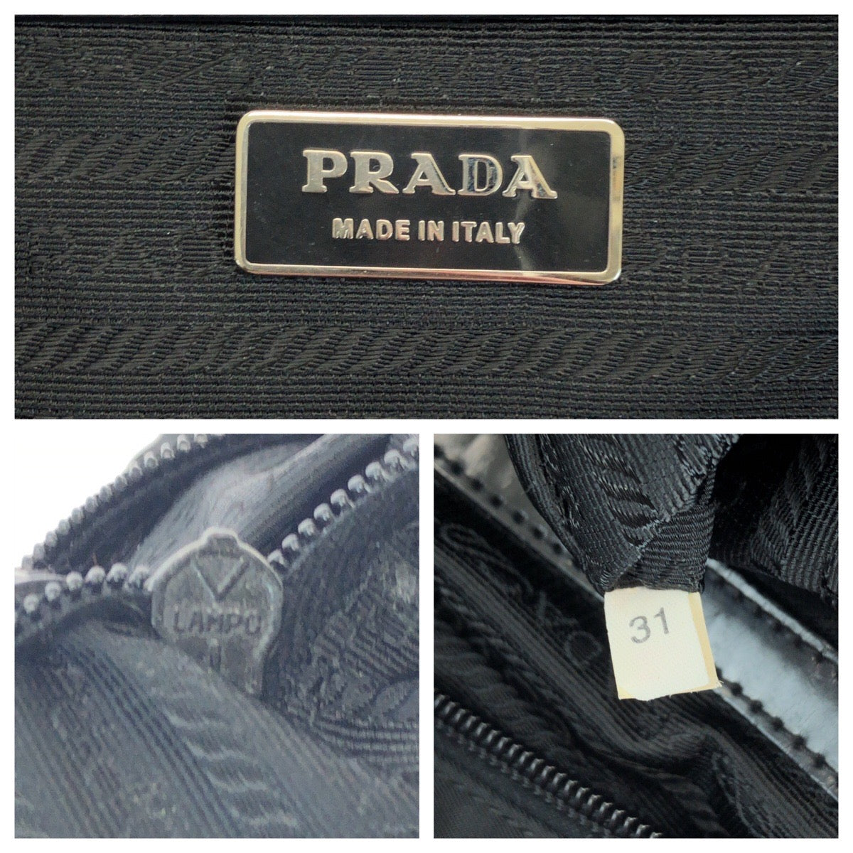 14424
PRADA プラダ テスート ロゴ ブラック 黒 シルバー金具 ナイロン BR3150 ボストンバッグ ショルダーバッグ  レディース
