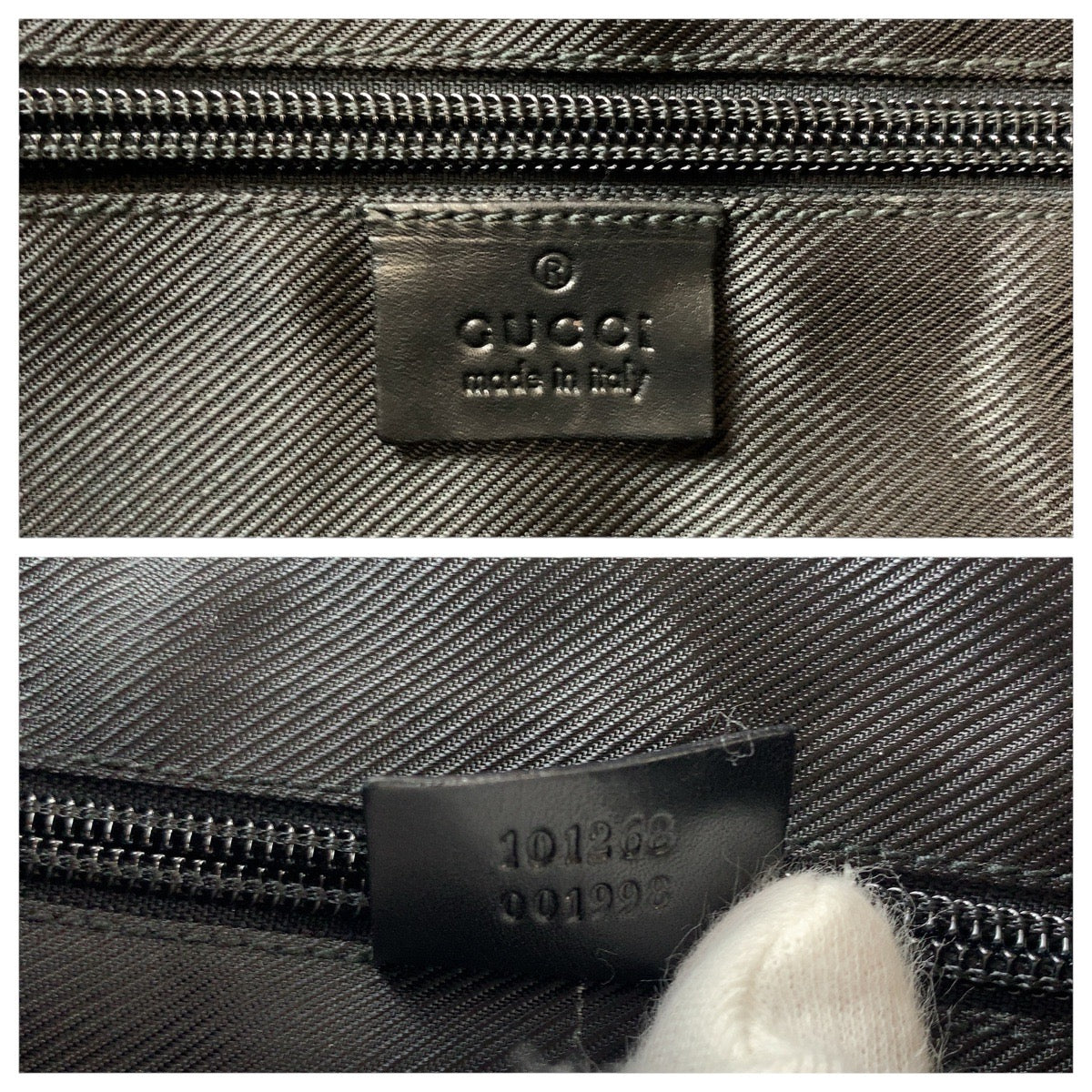 14425
GUCCI グッチ ブラック 黒 シルバー金具 GGキャンバス / レザー 101268 トートバッグ ショルダーバッグ 男女兼用  レディース