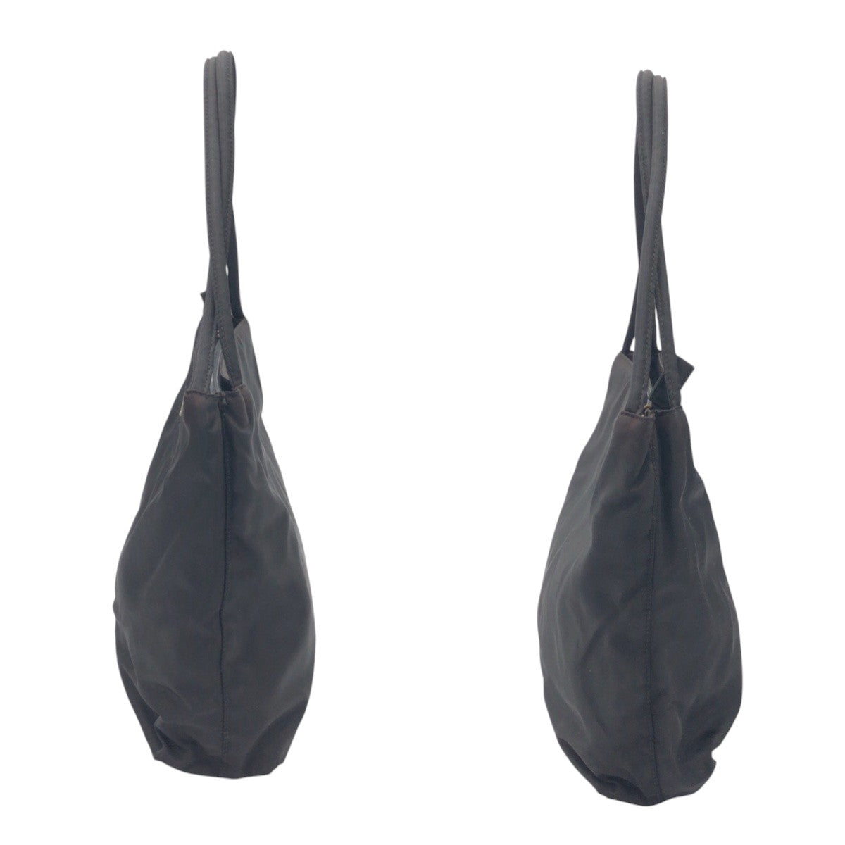 PRADA Tessuto Triangle Logo Black Nylon Tote Bag Shoulder Bag Handbag Women's ABP39