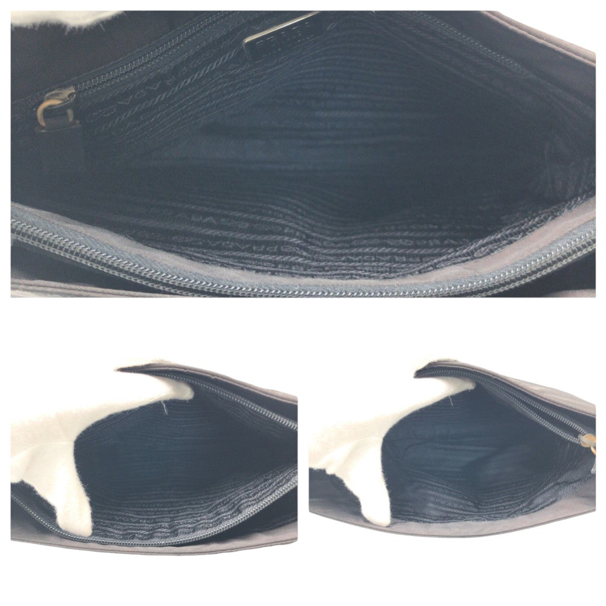 PRADA Tessuto Triangle Logo Black Nylon Tote Bag Shoulder Bag Handbag Women's ABP39