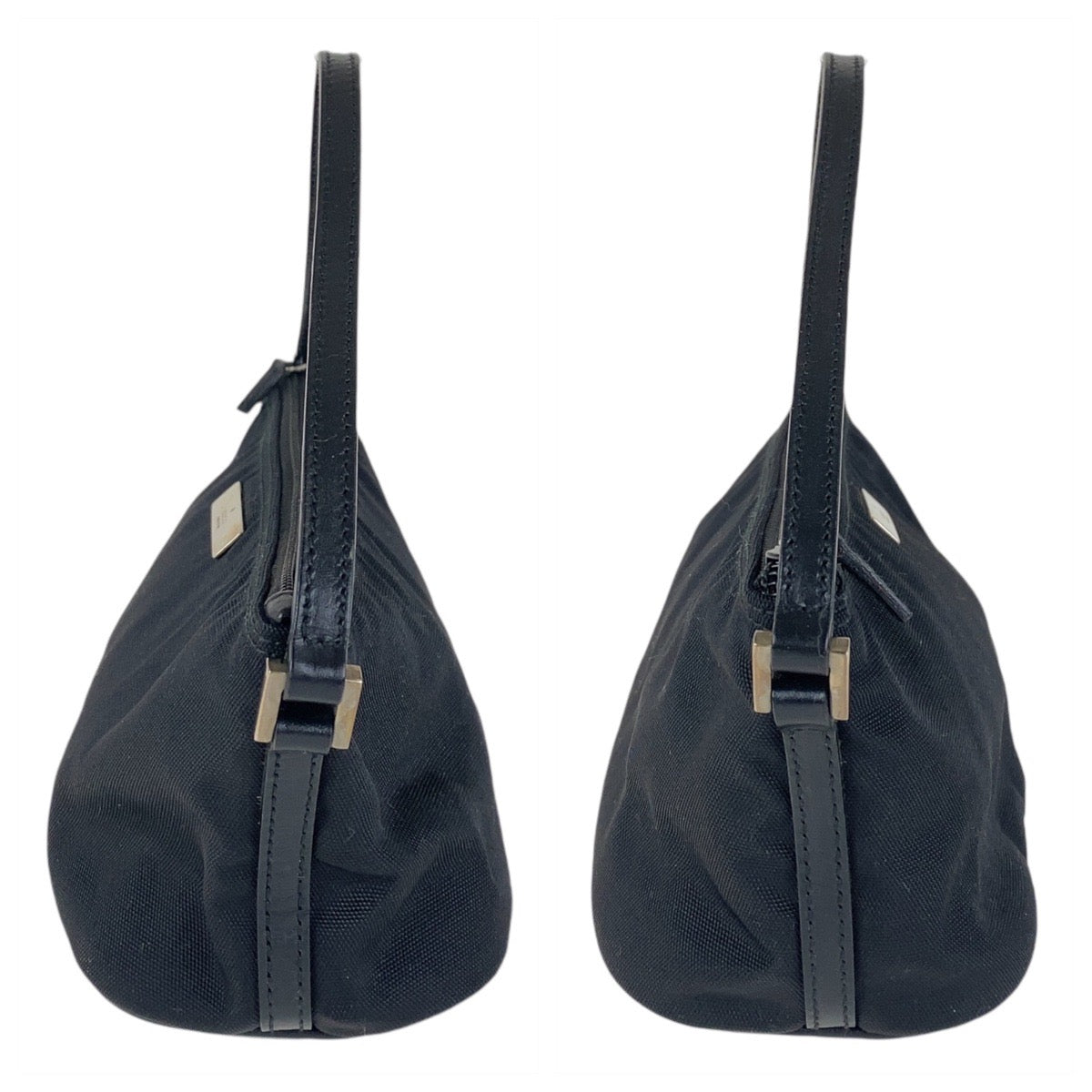 13927
GUCCI グッチ ブラック シルバー金具 ナイロン 039 1103 ハンドバッグ アクセサリーポーチ  レディース ABP24