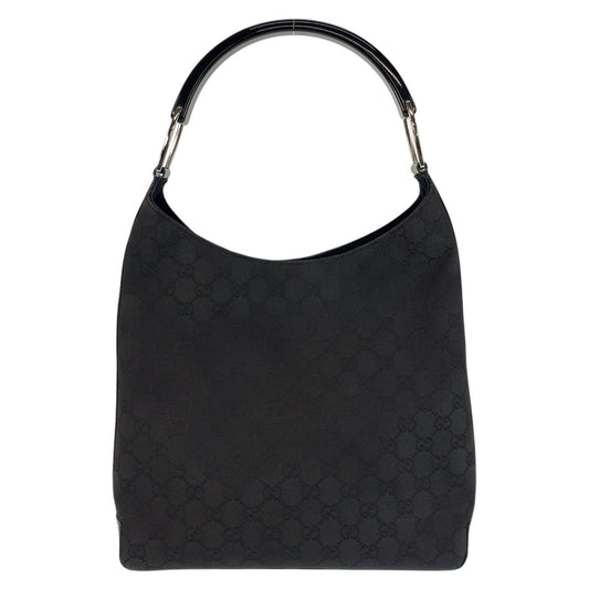 14440
GUCCI グッチ ブラック 黒 シルバー金具 GGキャンバス / プラスチック 001 3752 ショルダーバッグ  レディース ABP20
