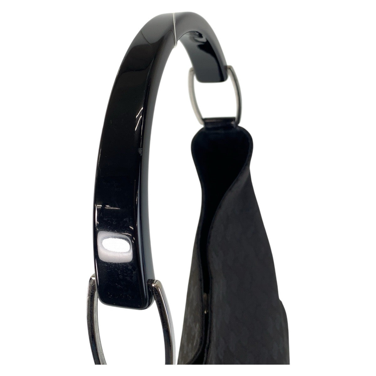 14440
GUCCI グッチ ブラック 黒 シルバー金具 GGキャンバス / プラスチック 001 3752 ショルダーバッグ  レディース ABP20