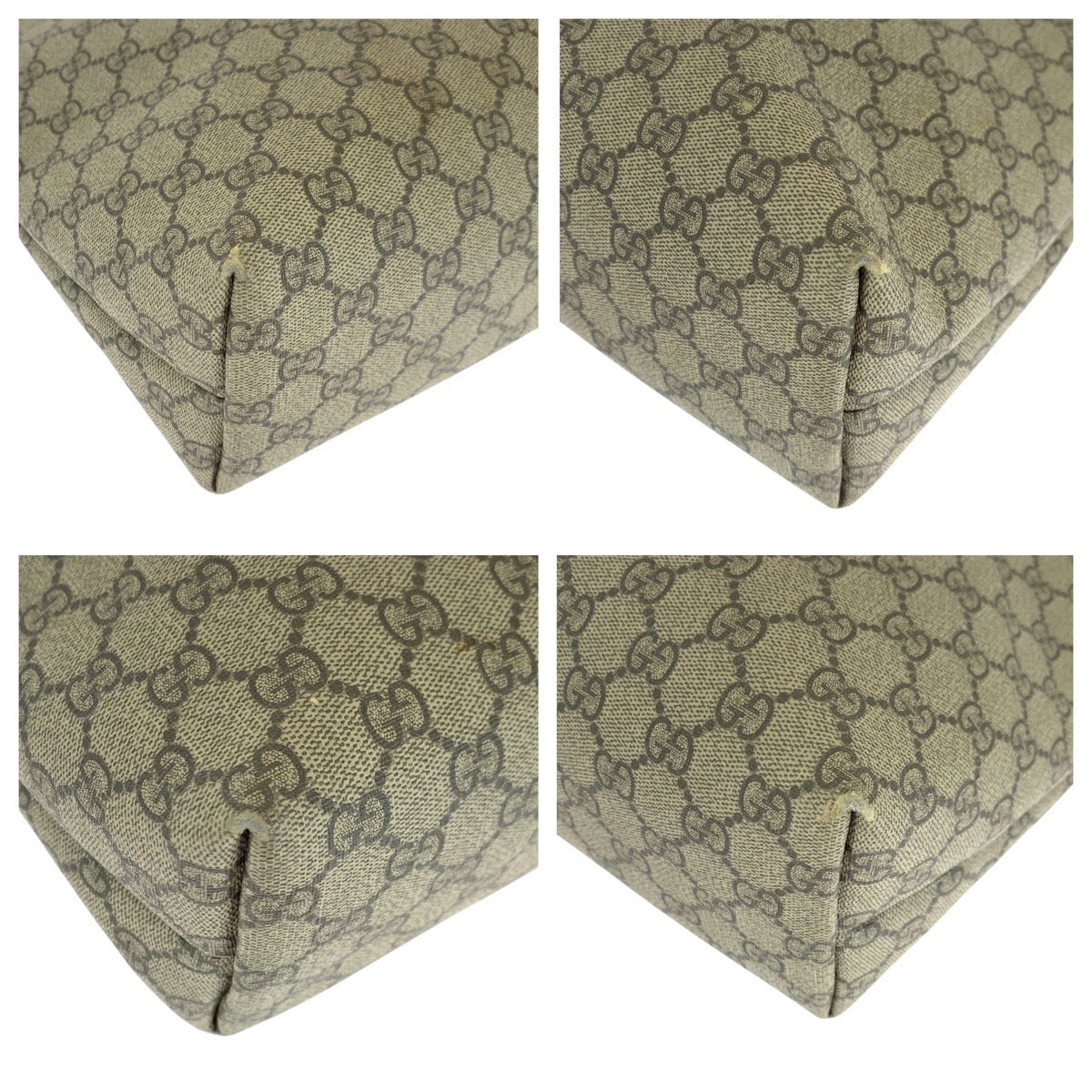 14445
GUCCI グッチ ベージュ ブラウン 茶 ゴールド金具 GGスプリームキャンバス / レザー 211134 トートバッグ ショルダーバッグ  レディース